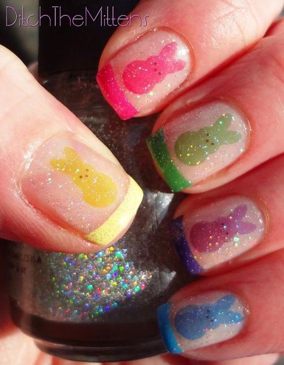 Radiant Rabbits, Easter Nail Art Ideas