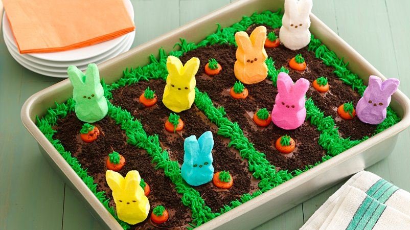 PEEPS Easter Garden Cake.