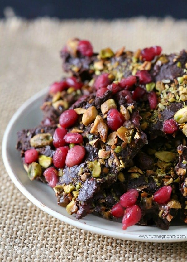 Pomegranate Pistachio Ginger Bark by Nutmeg Nanny