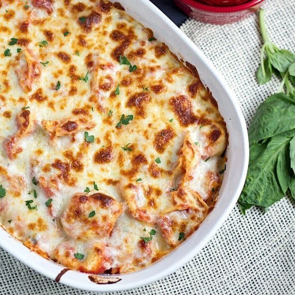 Easy tortellini bake.