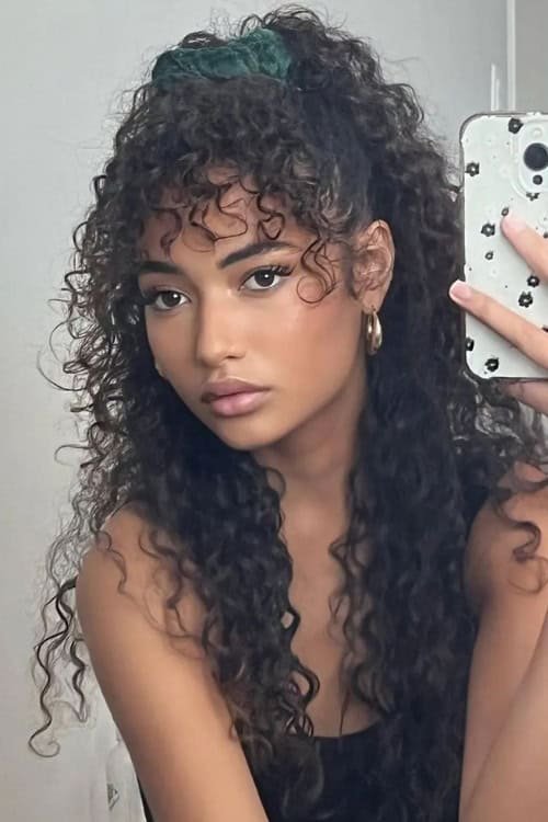 Scrunchie-Style Half-Up Curls