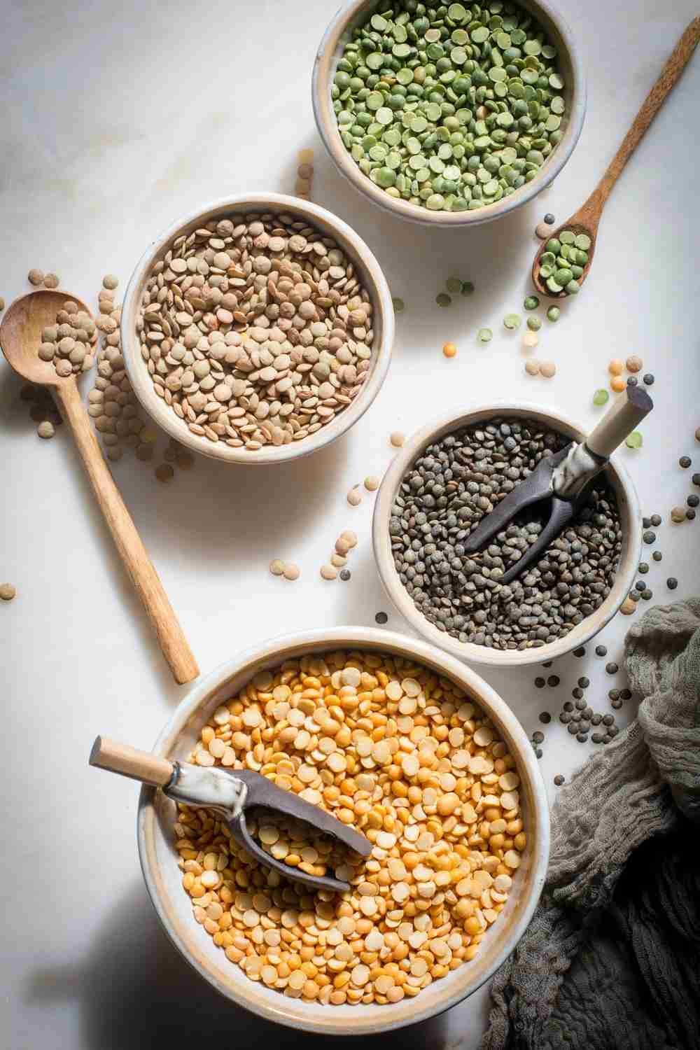 Split peas and lentils