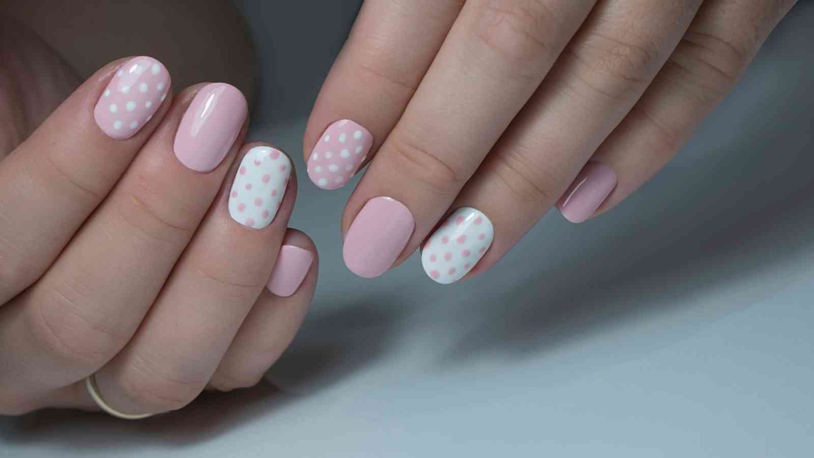 Chic White and Pink Nail Art Designs