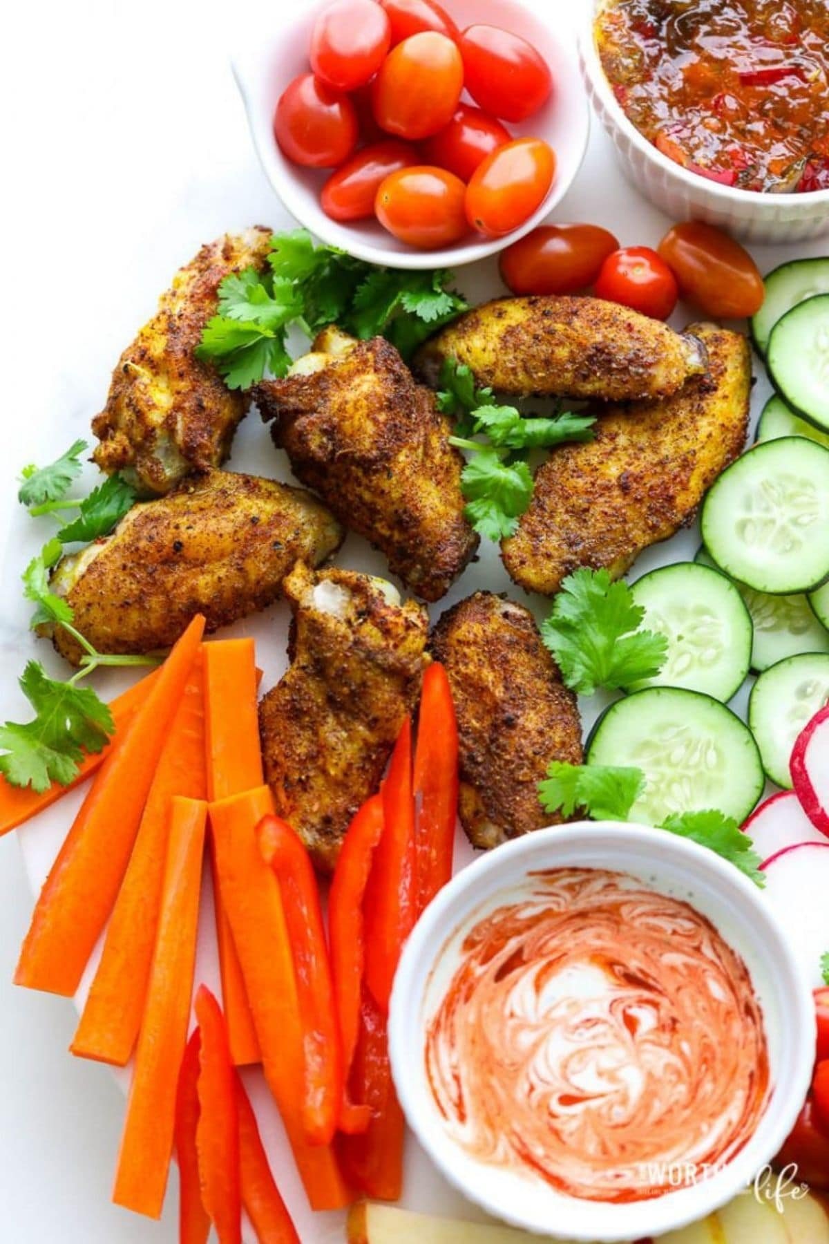 Air Fryer Indian Spiced Chicken Wings