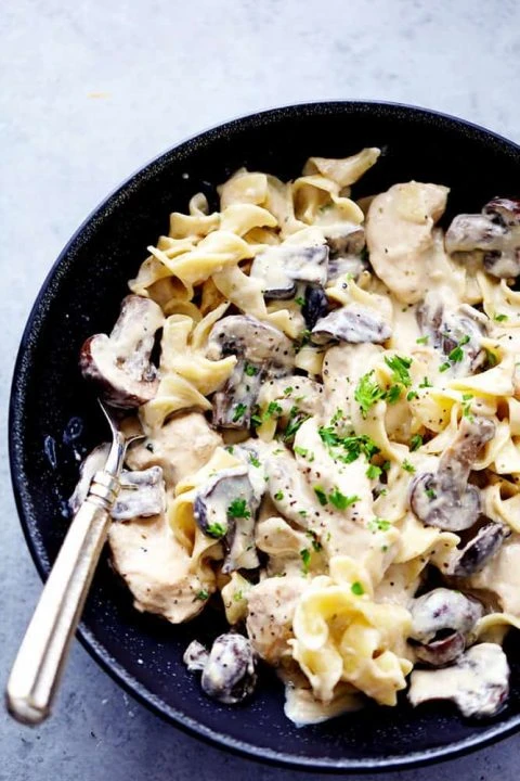 Chicken And Mushroom Stroganoff