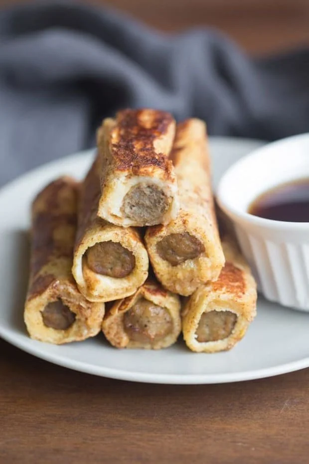 French Toast Sausage Roll-Ups