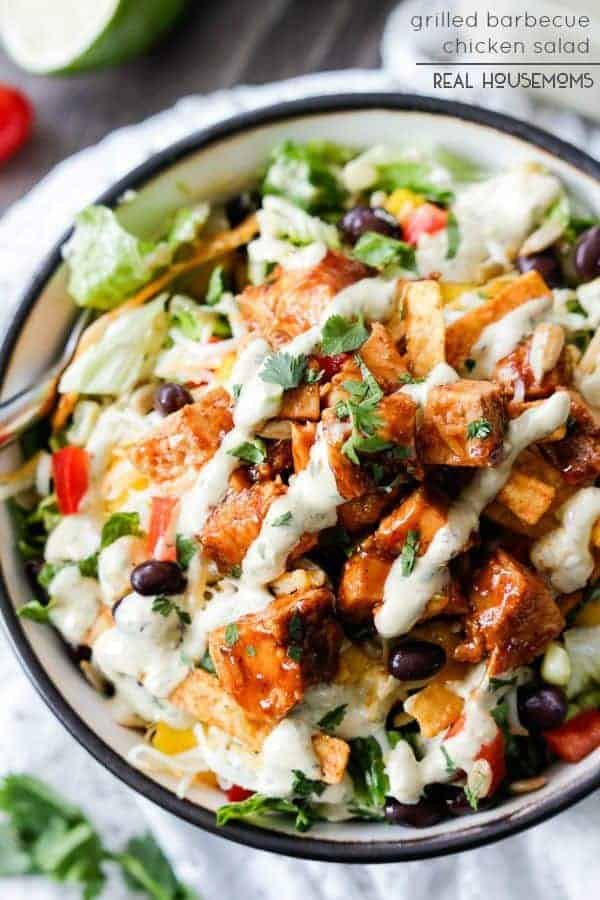 Grilled Barbecue Chicken Salad