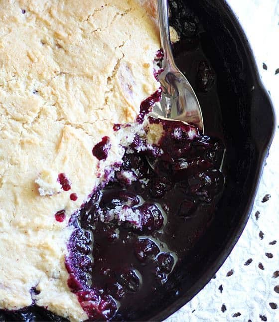 Homemade Blueberry Cobbler