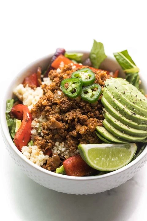 Whole30 Ground Beef Burrito Bowl