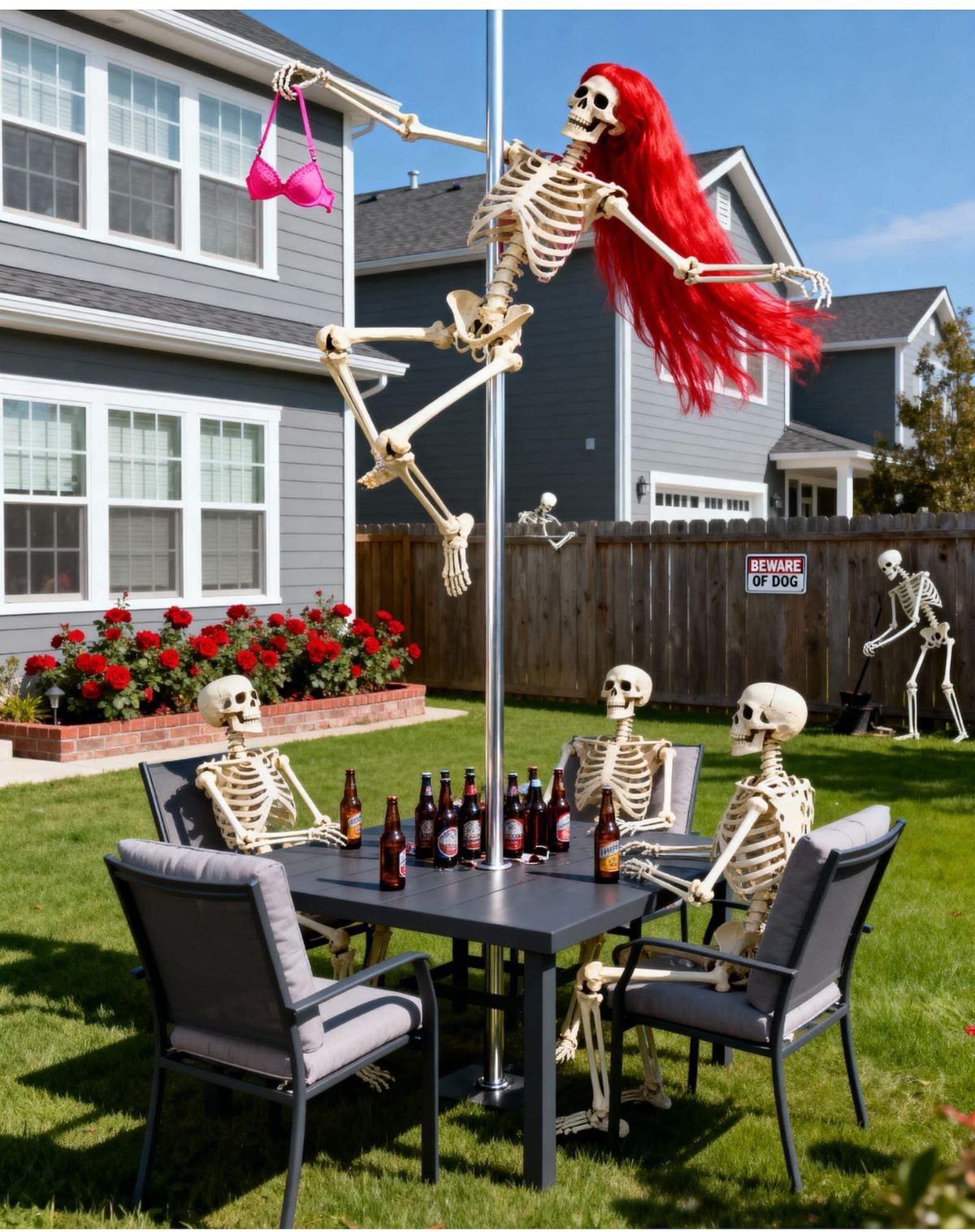 Spooky Luau Party Table