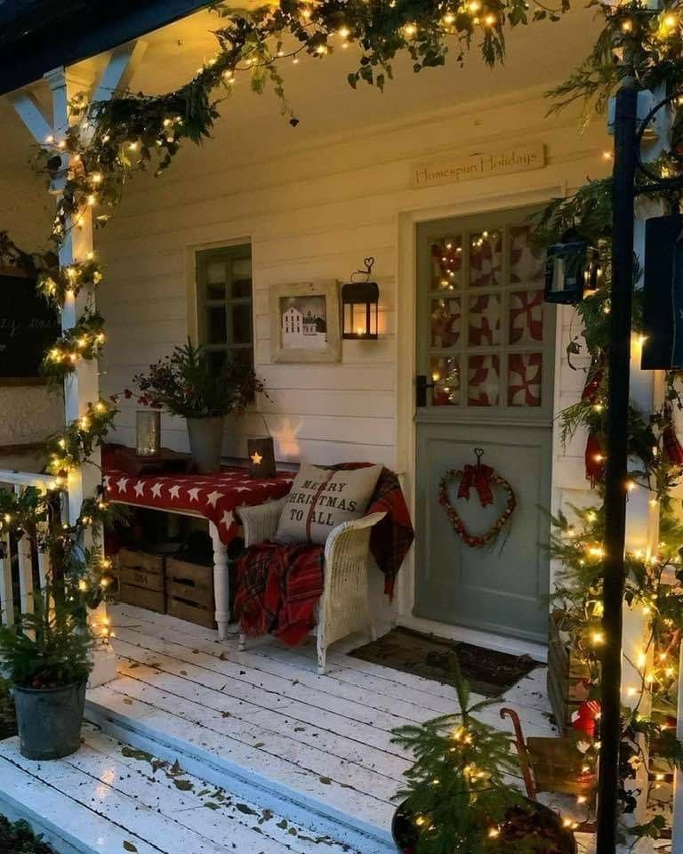 Cozy Christmas Porch