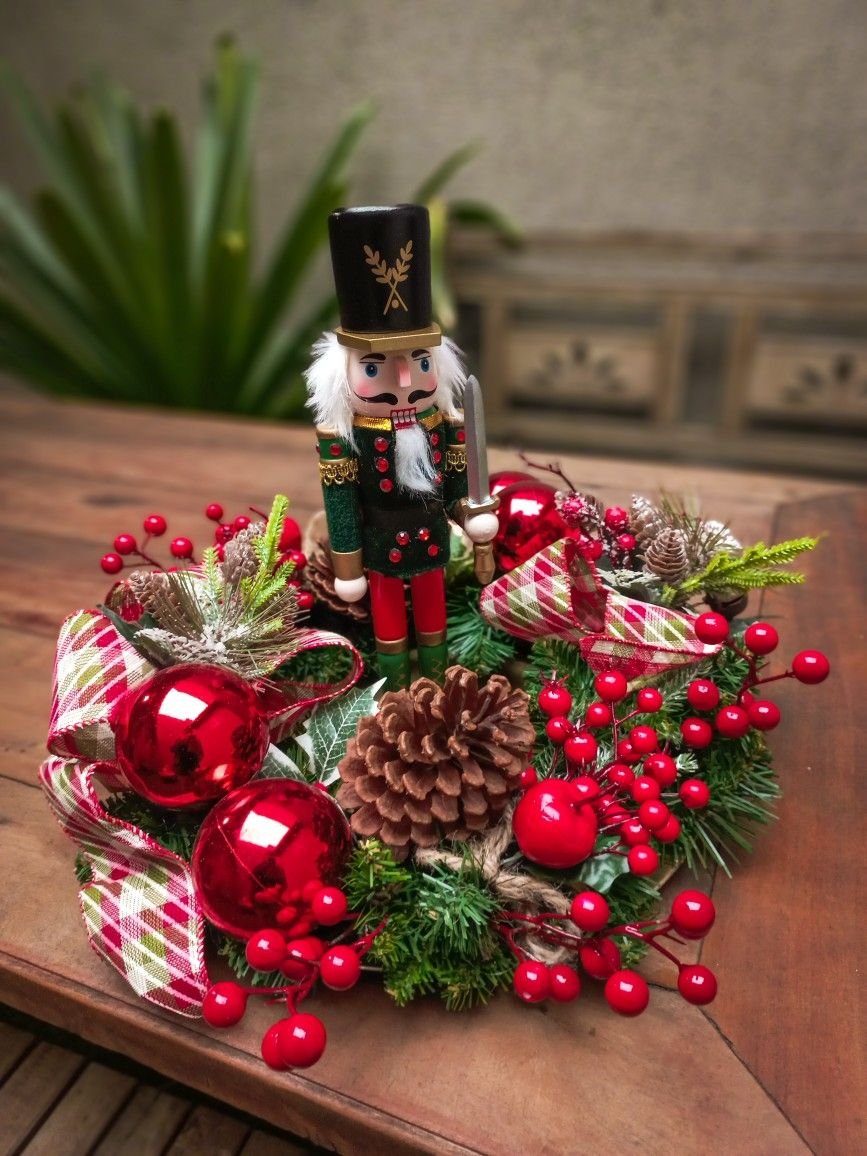 Nutcracker Christmas arrangement