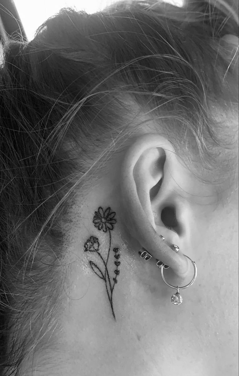 35 Unique Behind the Ear Tattoo Ideas to Inspire You