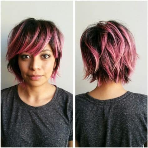 Short Choppy Vivid Layers