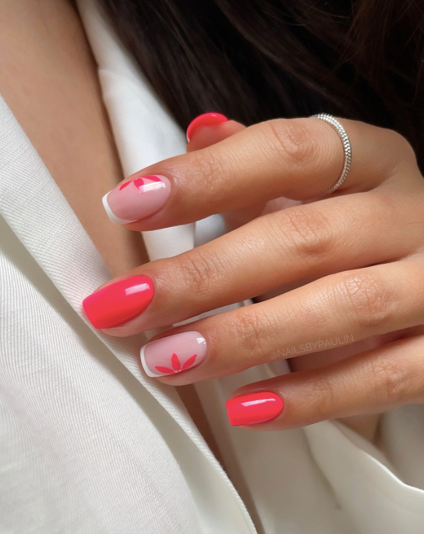 Bright Pink Florals
