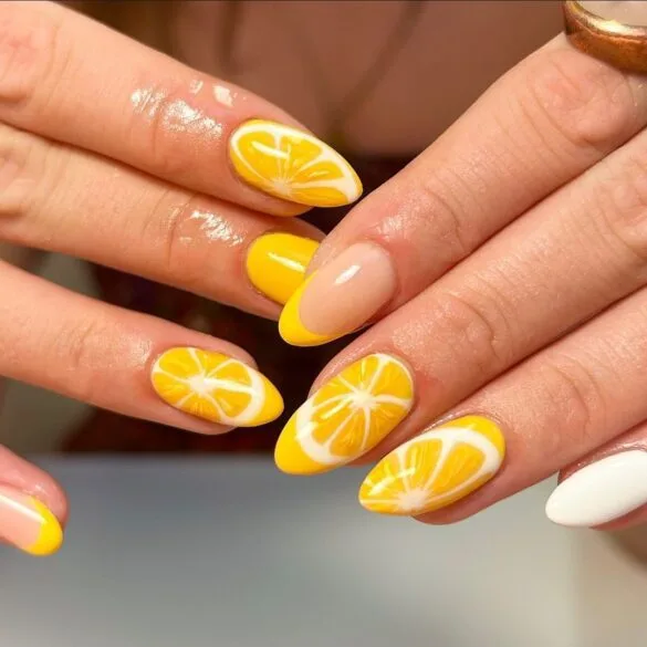 Fresh Lemon Nails