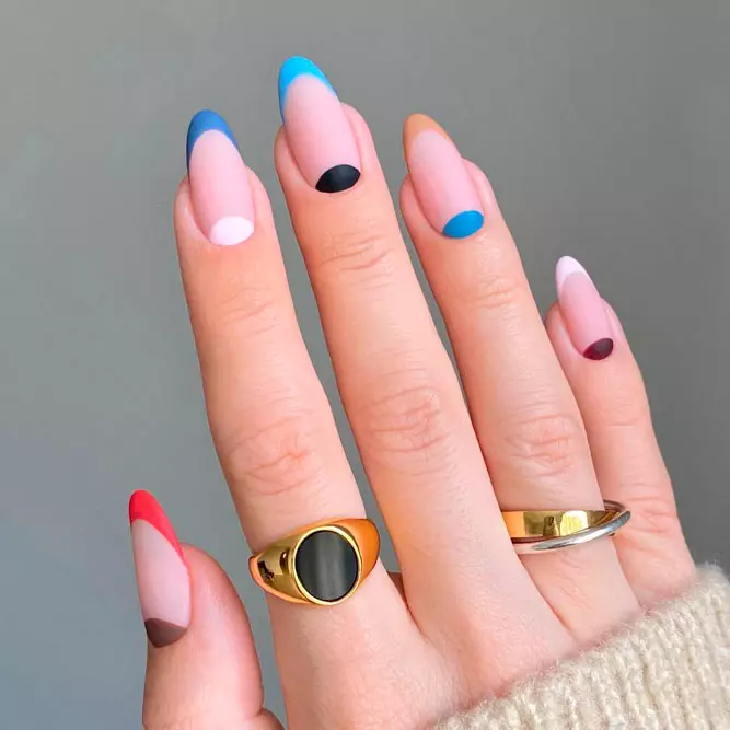 Matte French Nails