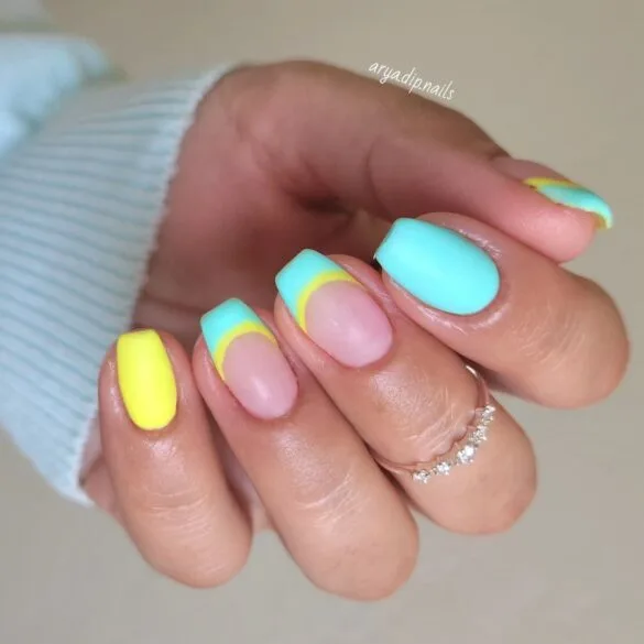 Neon French Tips