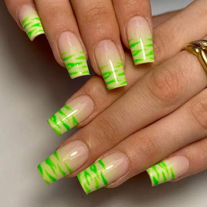 Savannah French Tip Coffin Nails