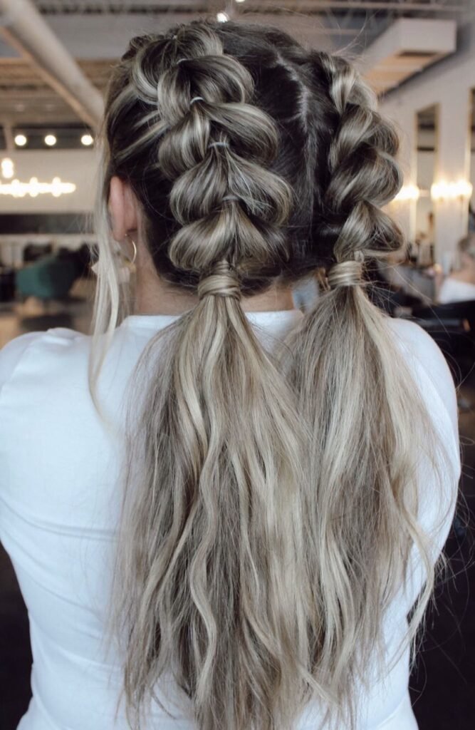 Bubble-French Braids