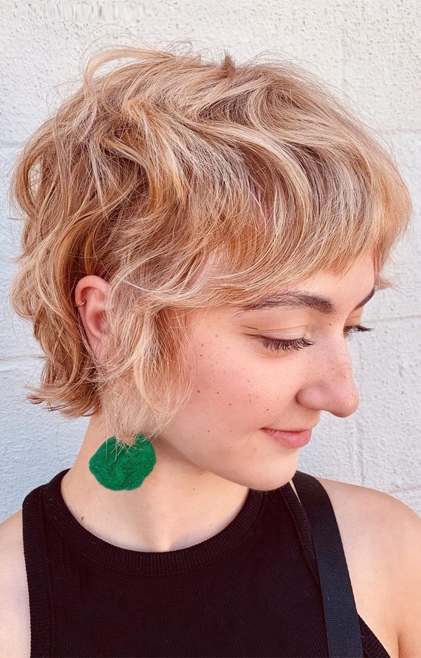 Tousled Bixie with Choppy Baby Bangs