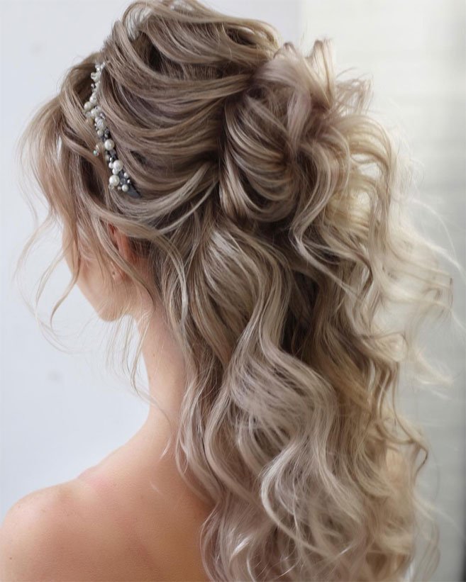 Tousled Half Up Half Down