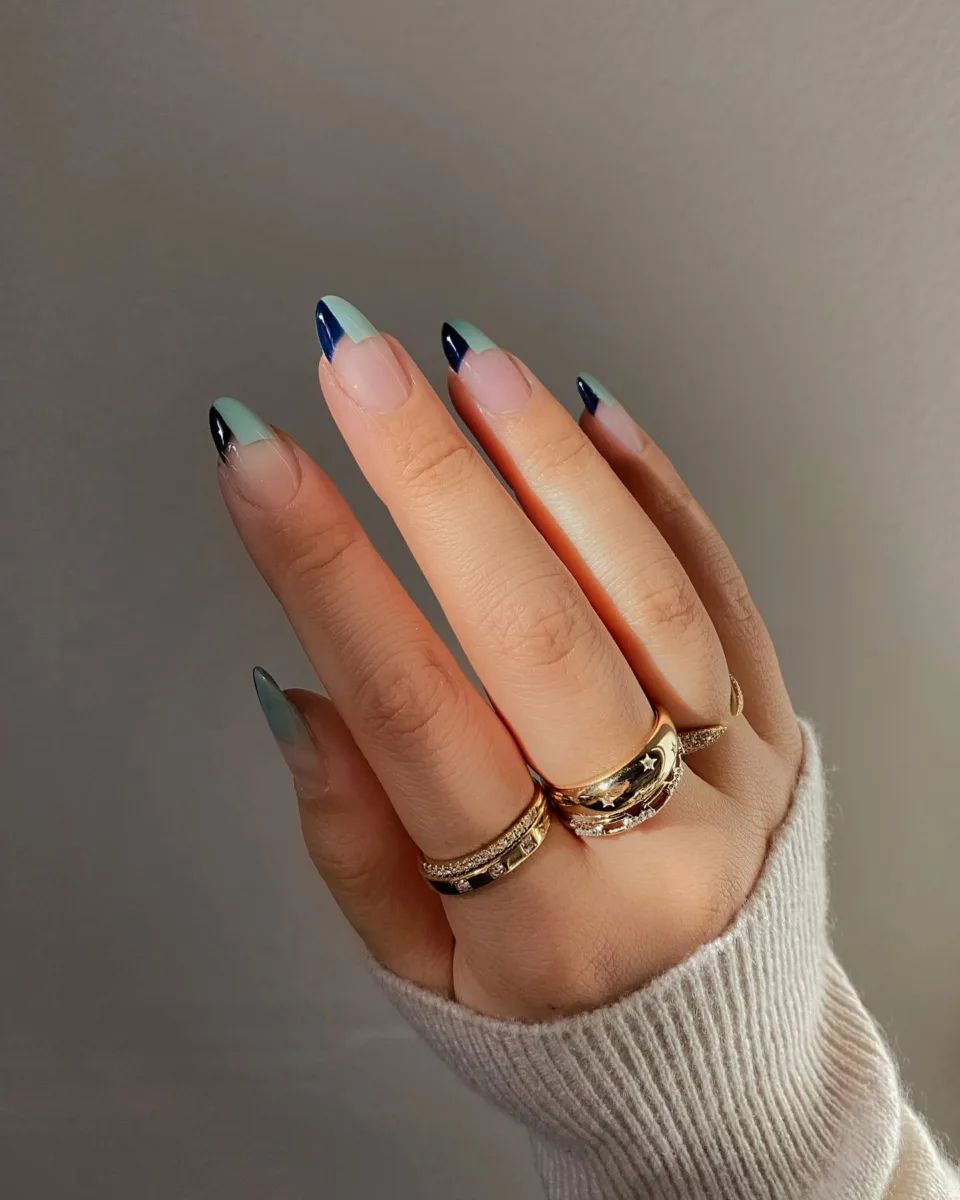 Mint and Navy