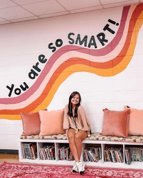 Beautiful Classroom Wall Mural