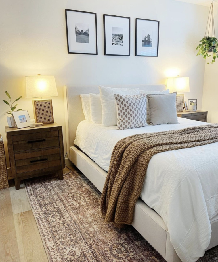 Brown Traditional Rug For Bedroom