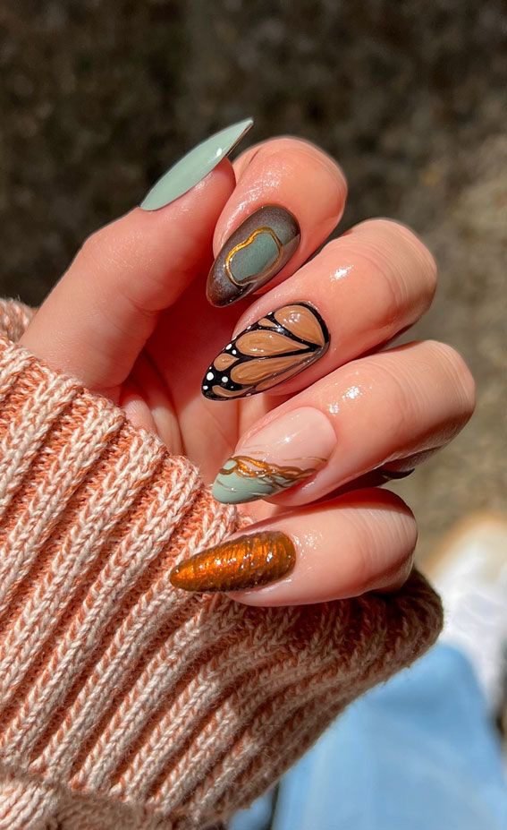 Butterfly-Themed Nail