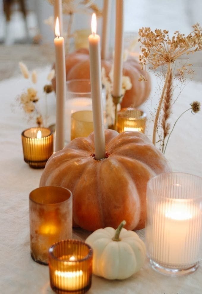 Candlelit Pumpkins