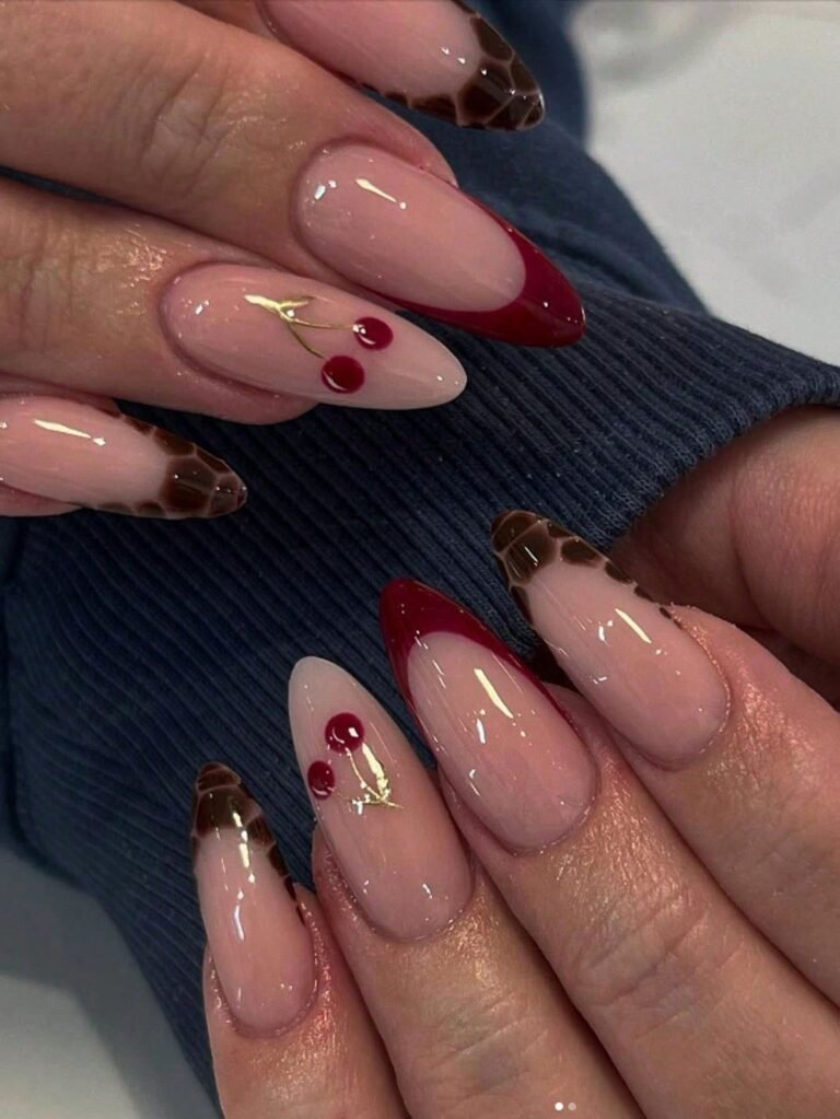 Cherry Art Accent and Leopard Plant