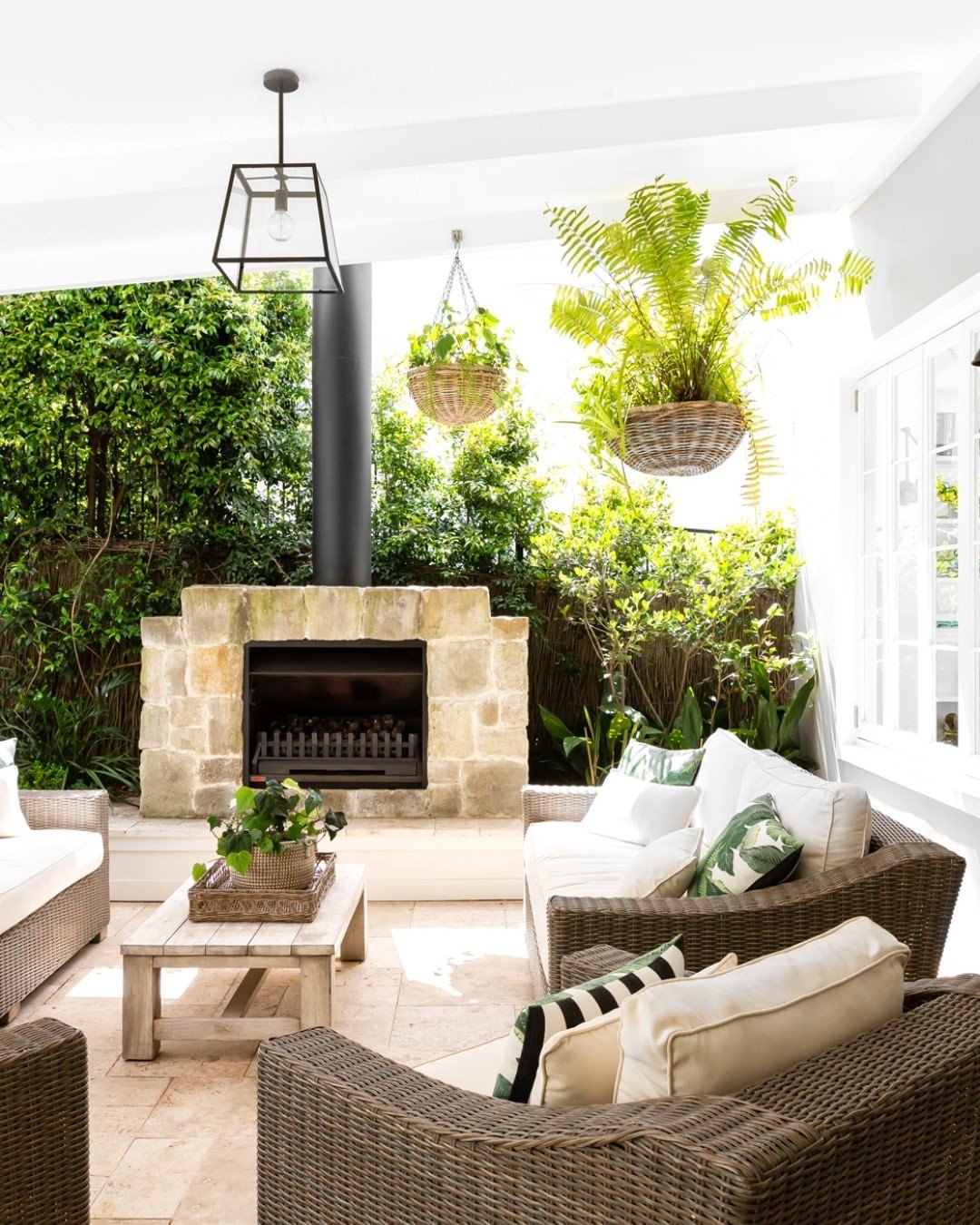 Classic Charm with a Rustic Fireplace