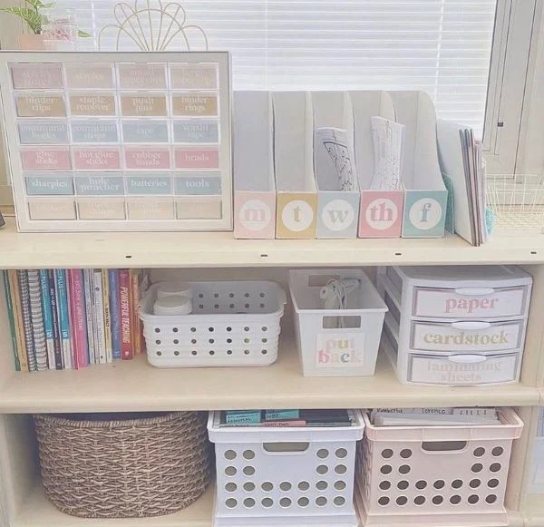 Color Coordinated Classroom Organization Supplies
