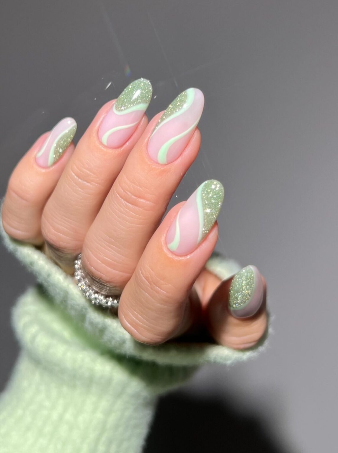 Mint Green Sparkle