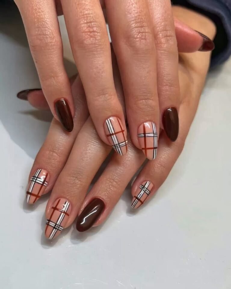 Plaid Pattern + Dark Burgundy