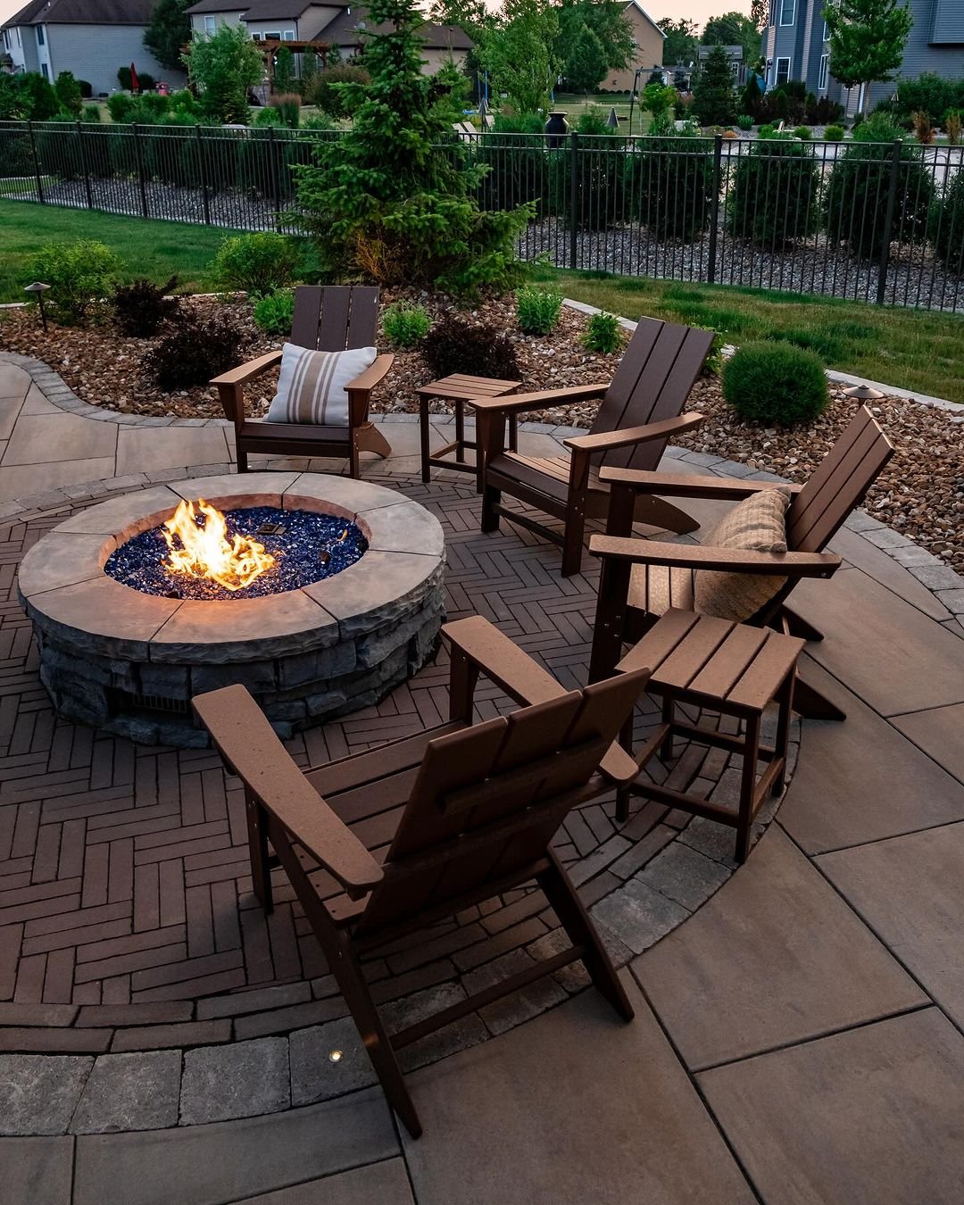 Rustic Roundabout with Fire Circle