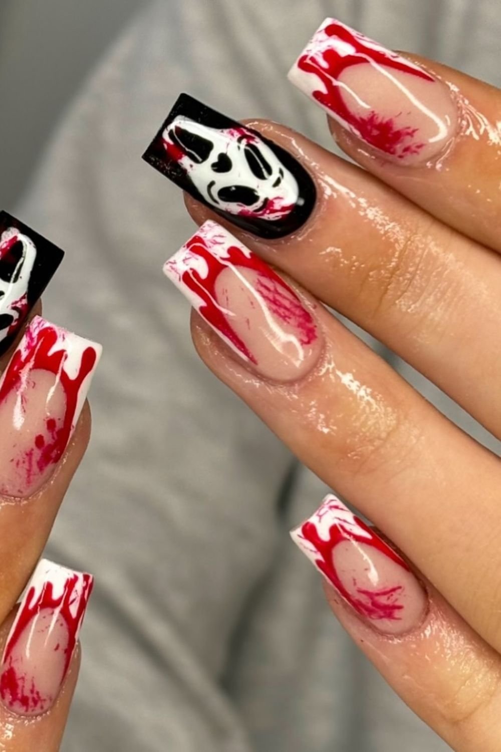 Scream Drip Nails