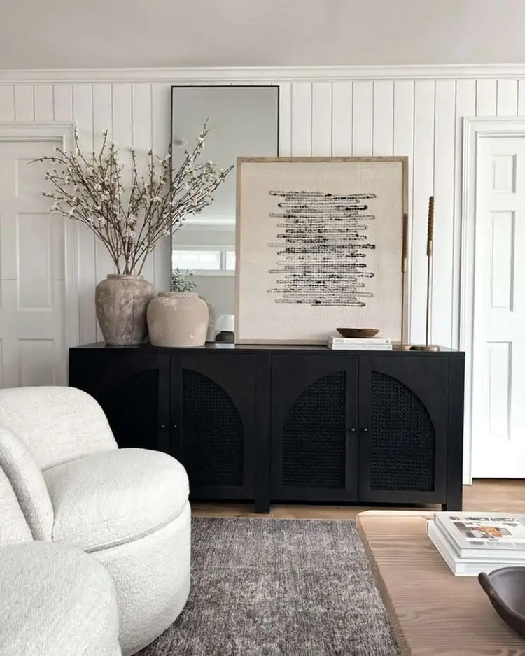 Simple and Chic Sideboard Styling