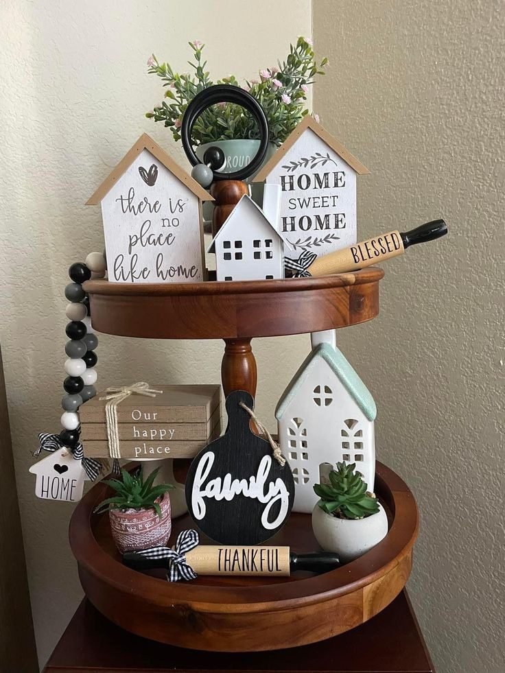Small House-Shaped Decor Pieces