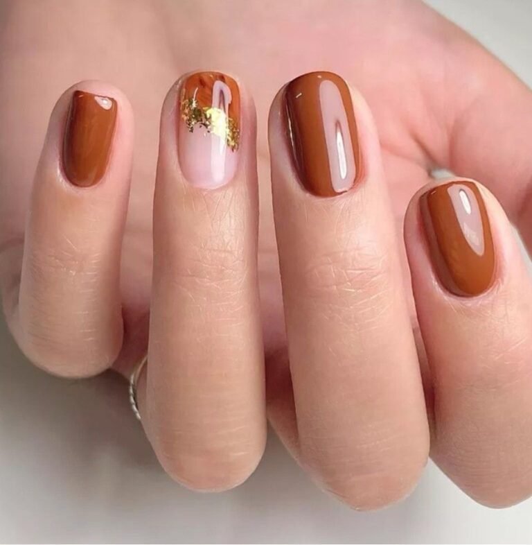 Solid Brown and Gold Foil