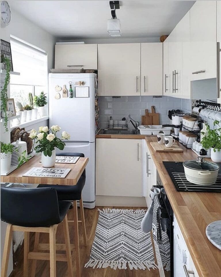 Tiny Kitchen Corner Dining
