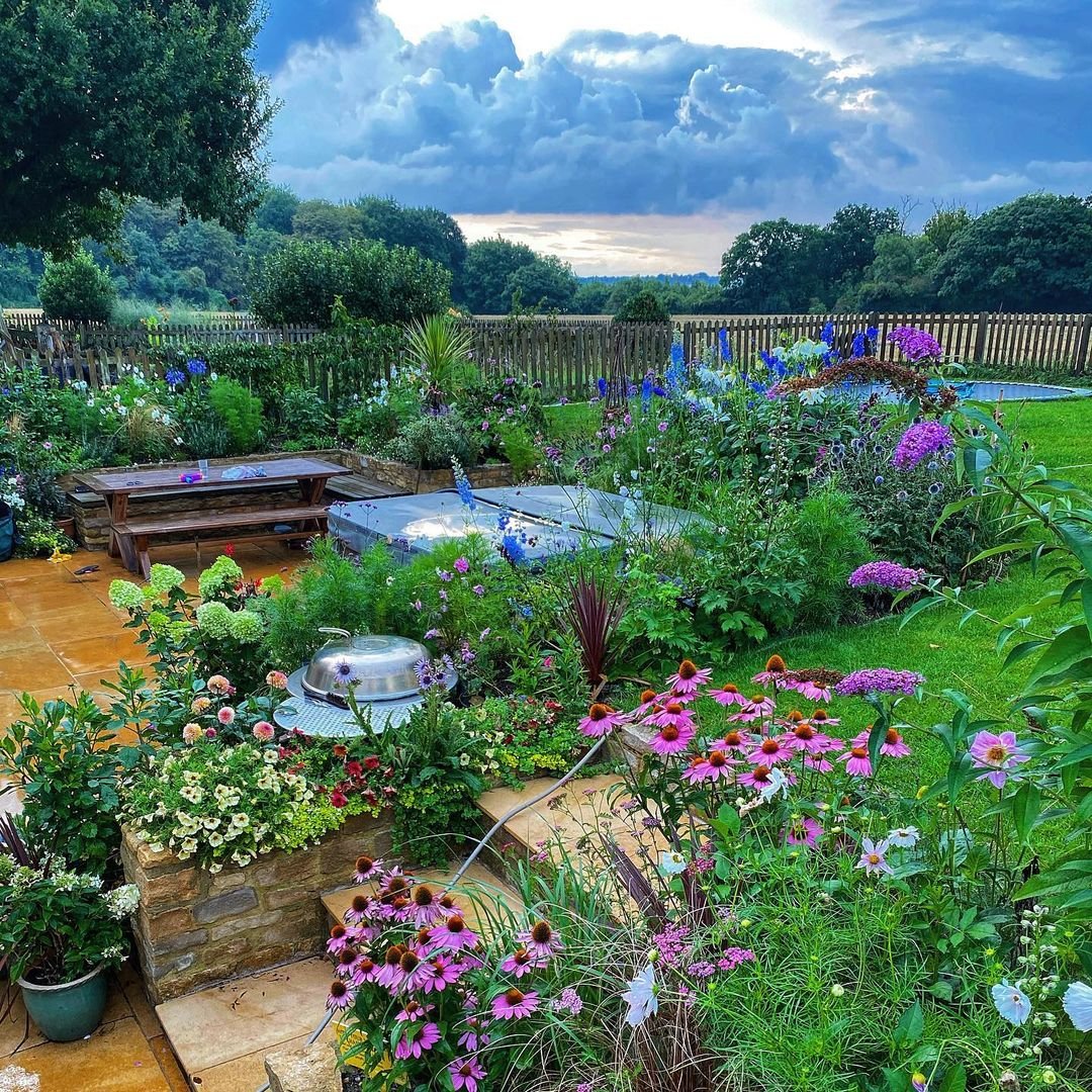 Vibrant Backyard Botanical Retreat