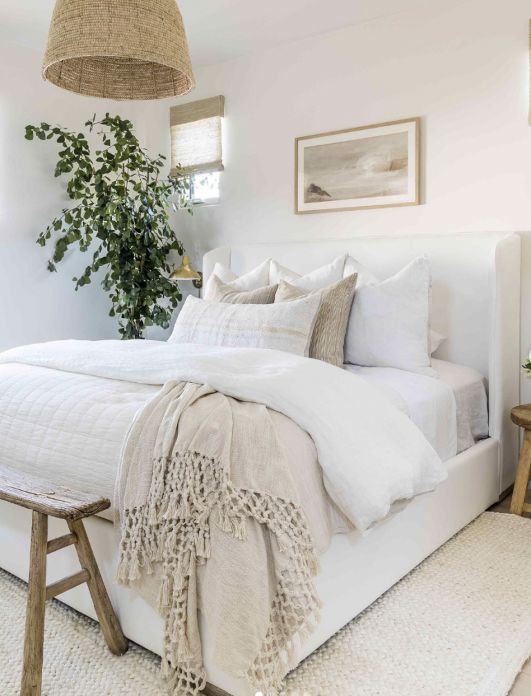 White Bedroom Rugs Under Bed