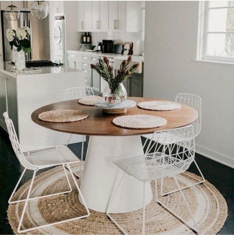 Woven Rattan Rug