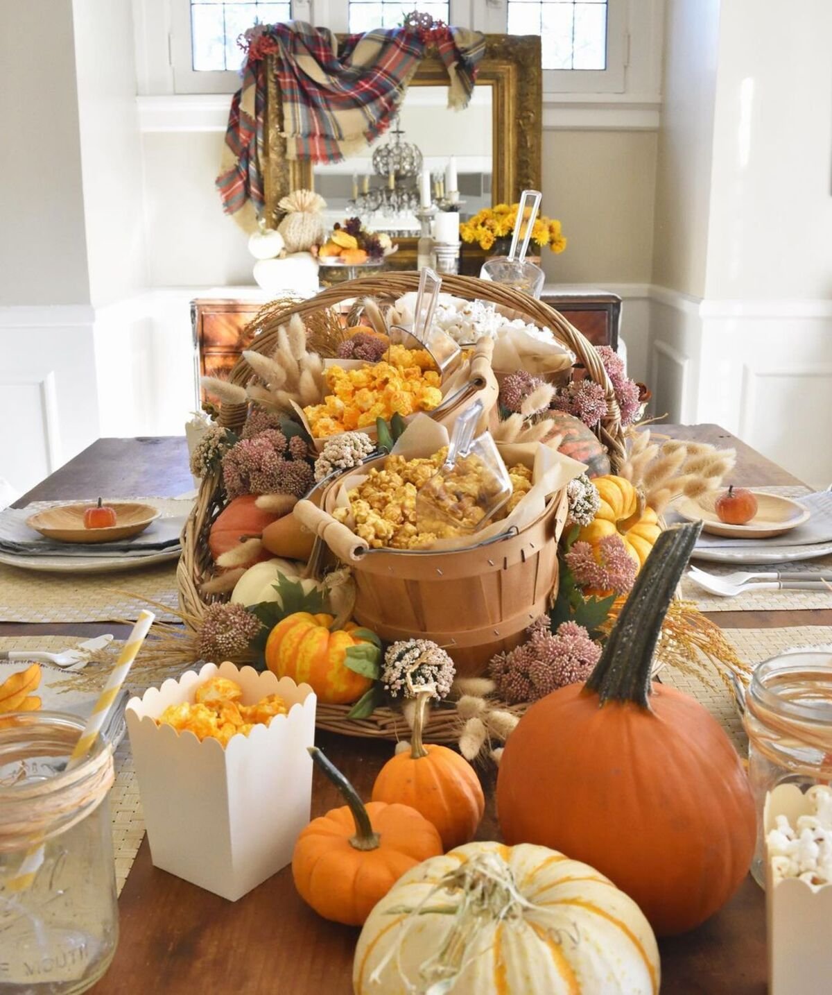 A Basket of Autumnal Decorations