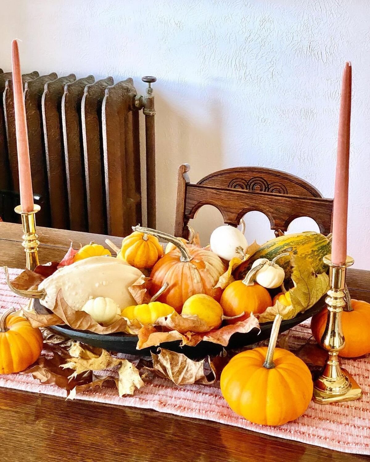 A Tray of Autumnal Decorations