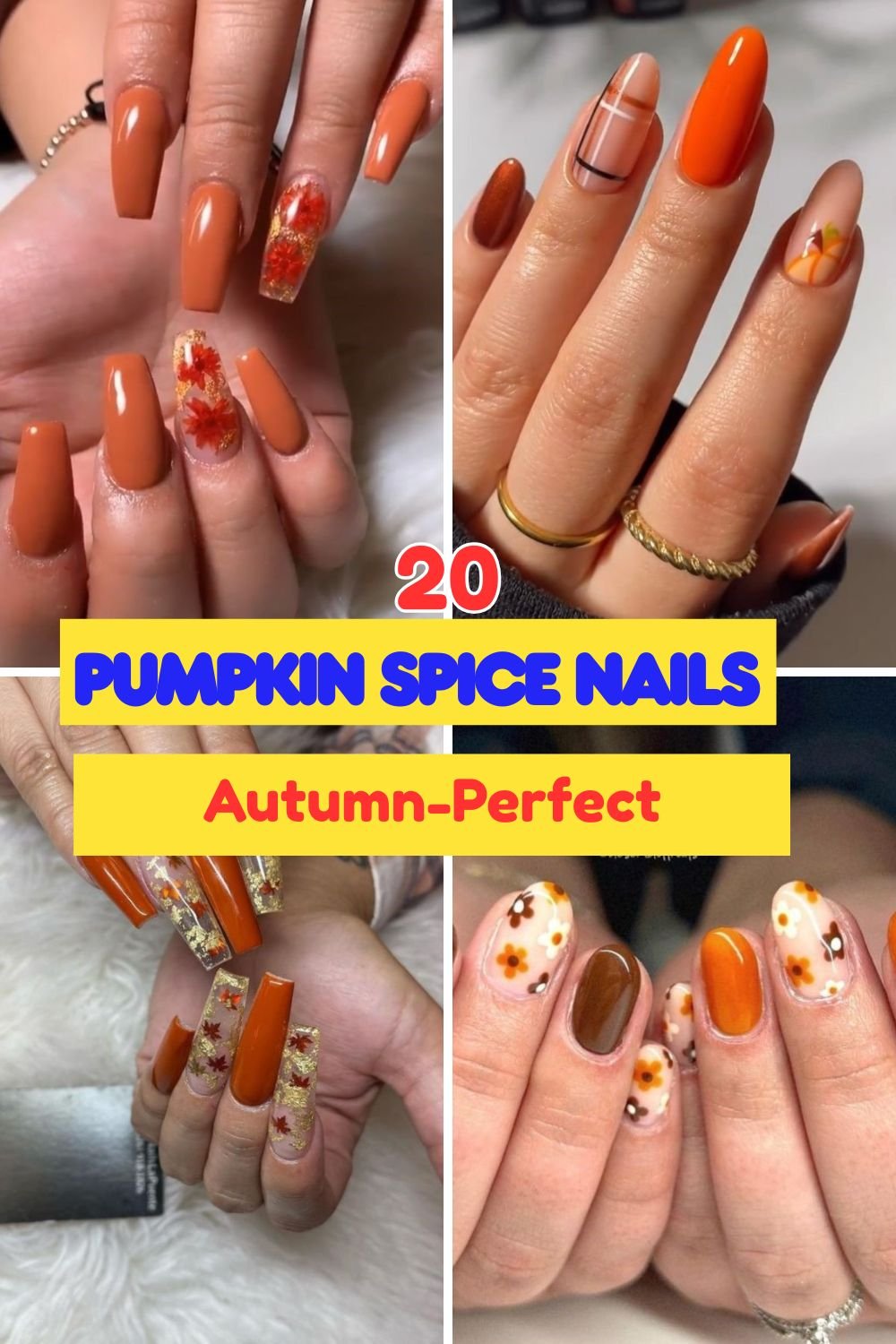 Autumn-Perfect Pumpkin Spice Nails