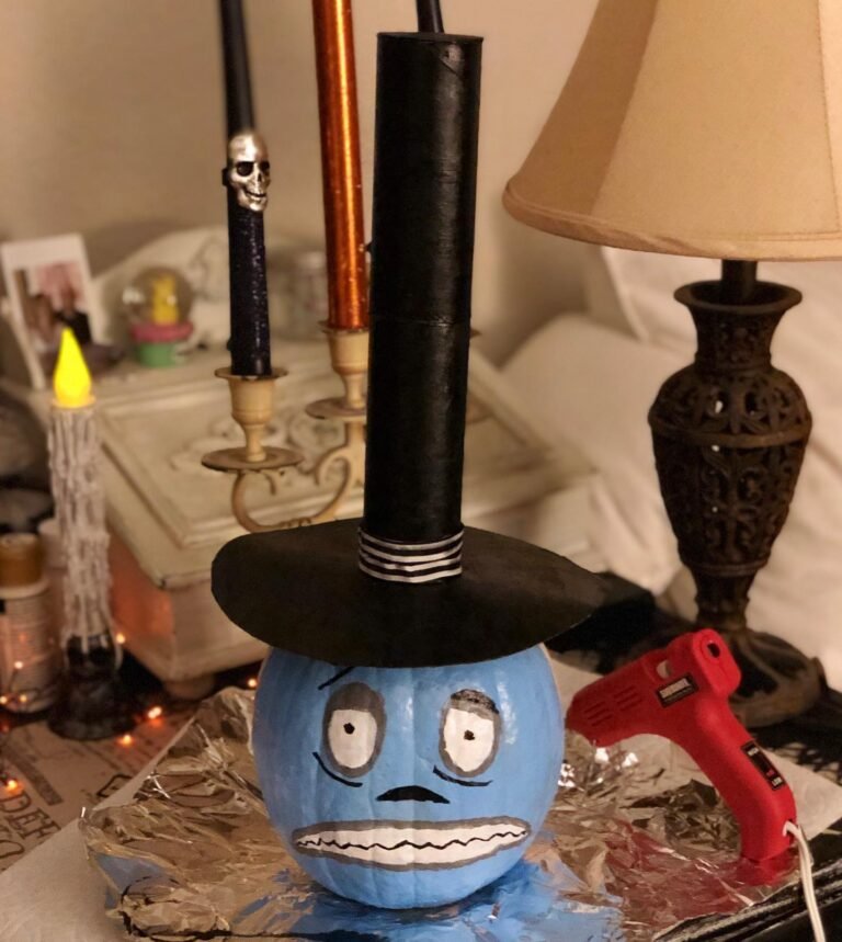 Baby Blue Witch Pumpkin