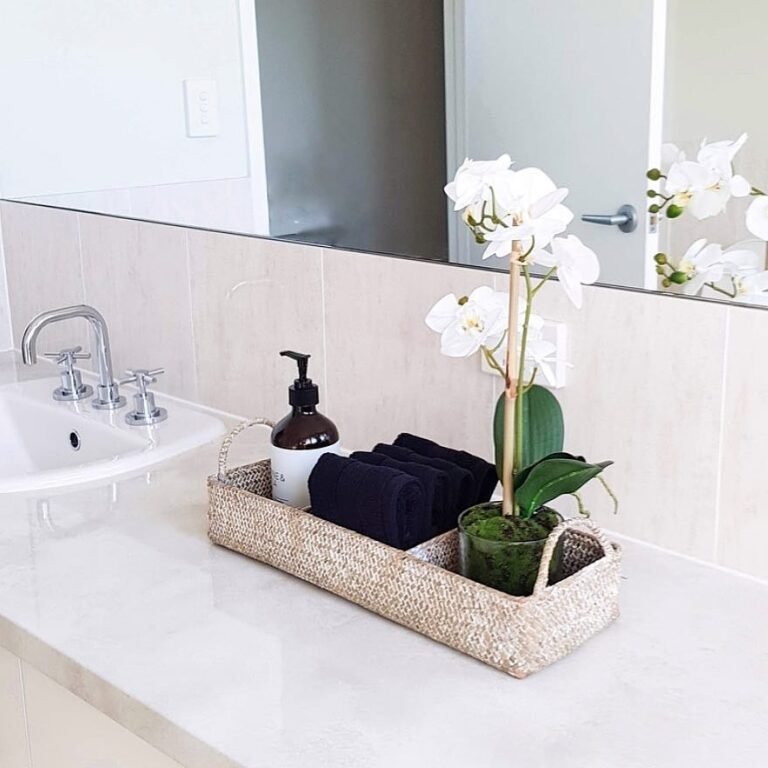 Basket Two-Part Bathroom Tray